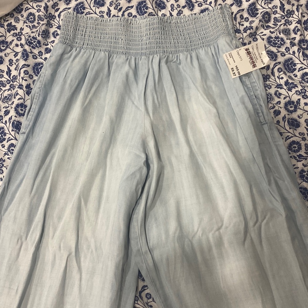 COPY - COPY - COPY - Brand new pants- wide leg, smocked waist, very soft with p…